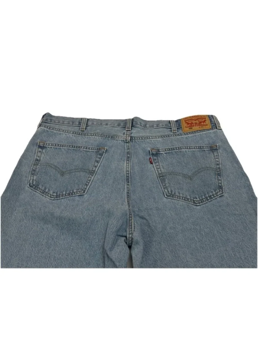Levi’s 569 Loose Straight Denim Shorts Mens 40 Light Wash Blue Jean Shorts